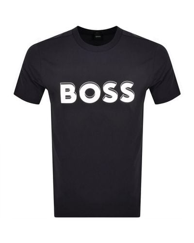 BOSS Boss Teeos 1 T Shirt - Blue