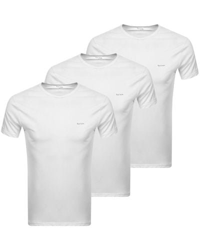 Paul Smith 3 Pack T Shirt - White