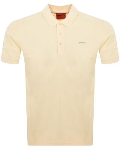 HUGO Donos 222 Polo T Shirt - Natural