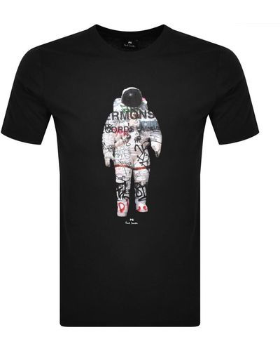 Paul Smith Astronaut T Shirt - Black