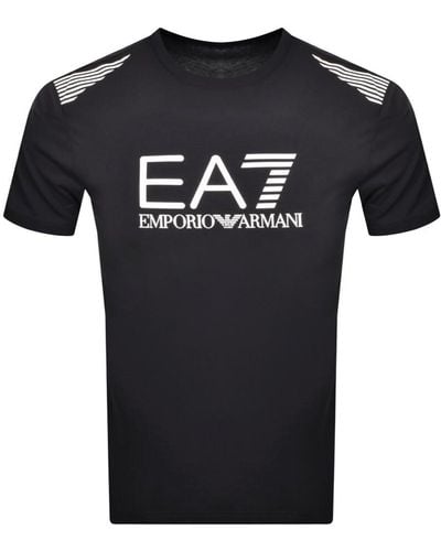 EA7 Emporio Armani Logo T Shirt - Black