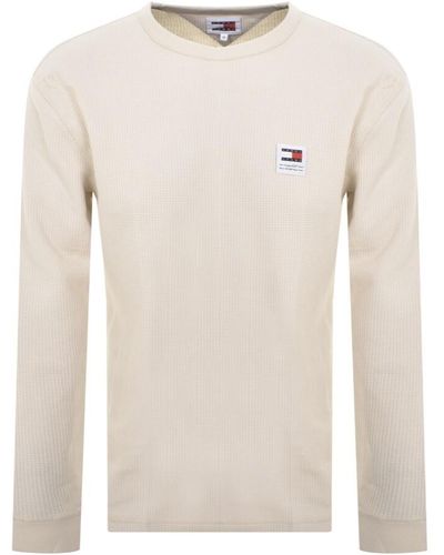 Tommy Hilfiger Long Sleeve T Shirt - White
