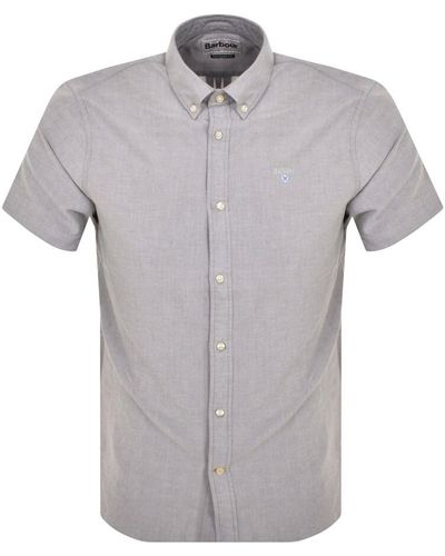 Barbour Short Sleeved Oxtown Shirt - Grey