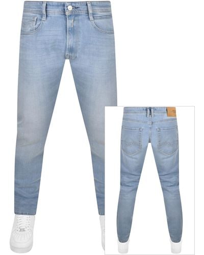 Replay Comfort Fit Rocco Light Wash Jeans - Blue