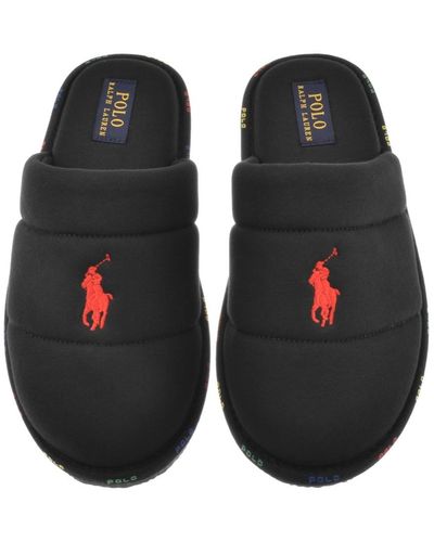 Black Ralph Lauren Slip-on shoes for Men | Lyst