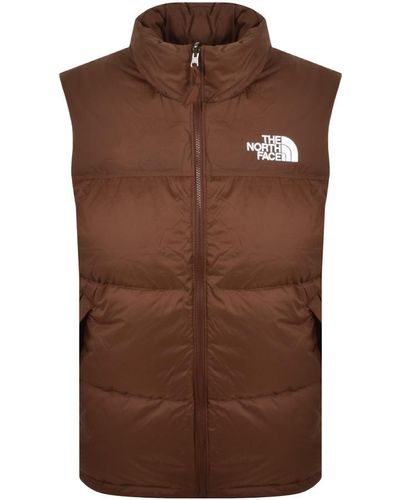 The North Face 1996 Nuptse Down Gilet - Brown