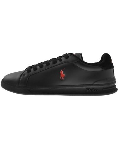 Ralph Lauren Logo Sneakers - Black