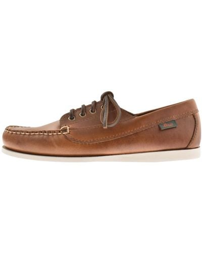 G.H. Bass & Co. Camp Moc Jackman Pull Up Shoes - Brown