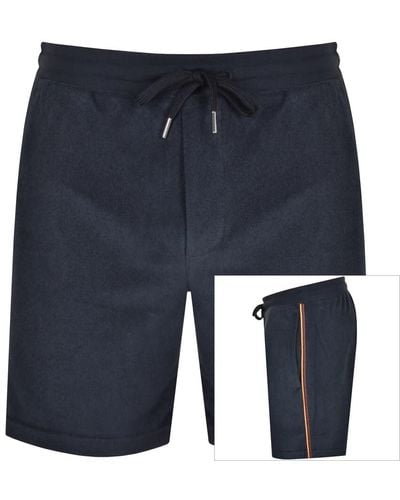 Paul Smith Towel Stripe Jersey Shorts - Blue
