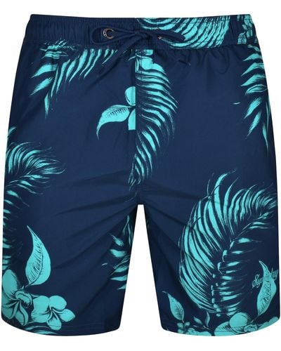 Superdry Hawaiian Swim Shorts - Blue
