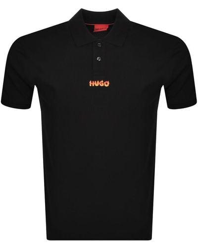 HUGO Dalio Polo T Shirt - Black