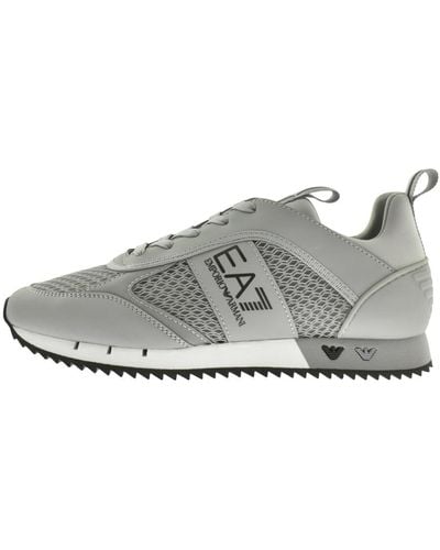 EA7 Emporio Armani Logo Sneakers - Gray