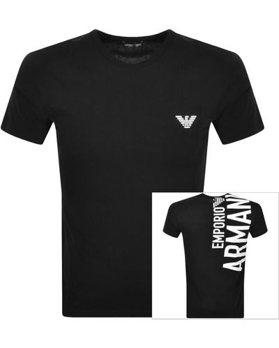 Armani Emporio Beachwear Logo T Shirt - Black