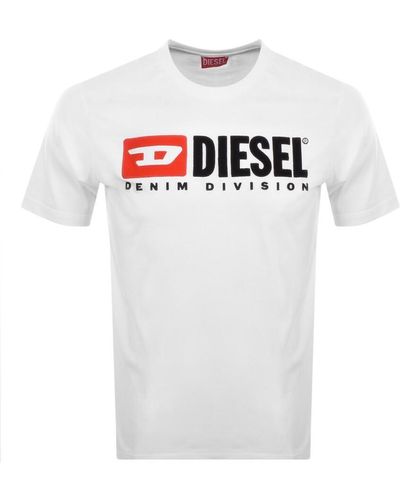 DIESEL T Diegor Div T Shirt - White