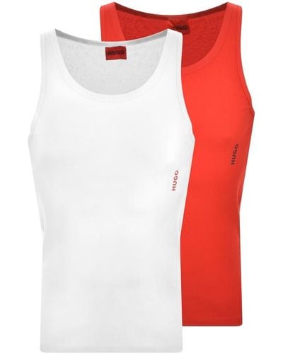 HUGO Double Pack Vests - Red