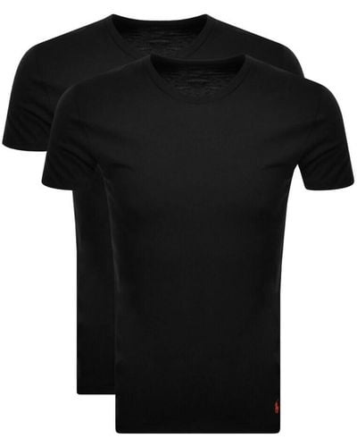 Ralph Lauren 2 Pack Crew Neck T Shirts - Black