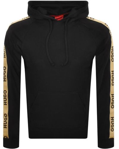 HUGO Sporty Logo Hoodie - Black