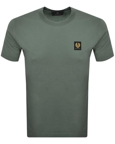 Belstaff Logo T Shirt - Green