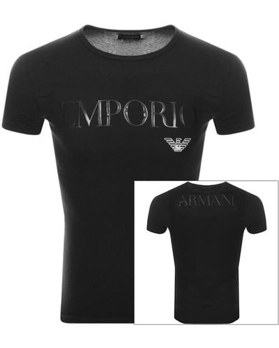 Armani Emporio Lounge Slim Fit T Shirt - Black
