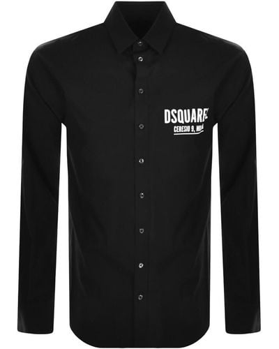 DSquared² Ceresio 9 Long Sleeve Shirt - Black