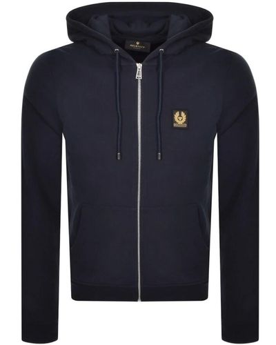 Belstaff Full Zip Hoodie - Blue