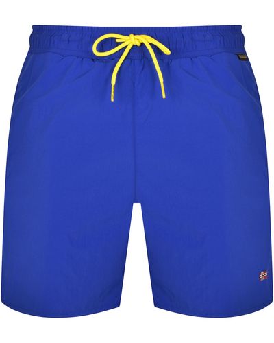 Napapijri V Haldane Swim Shorts - Blue