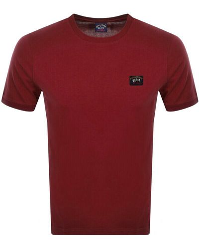 Paul & Shark Paul And Shark Short Sleeved Logo T Shirt - Red