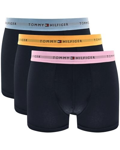 Tommy Hilfiger Underwear 3 Pack Boxer Trunks - Blue