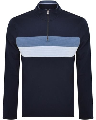 Ted Baker Veller Half Zip Sweatshirt - Blue