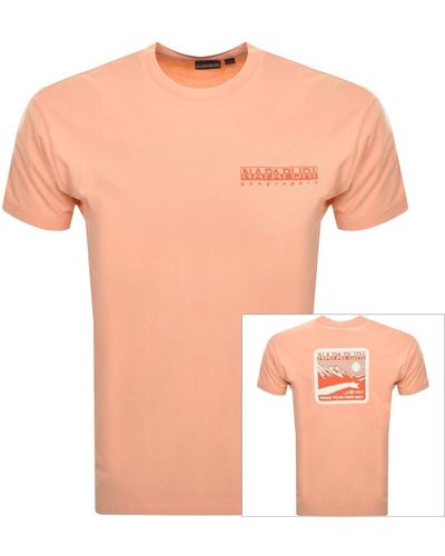 Napapijri S Gouin T Shirt - Orange