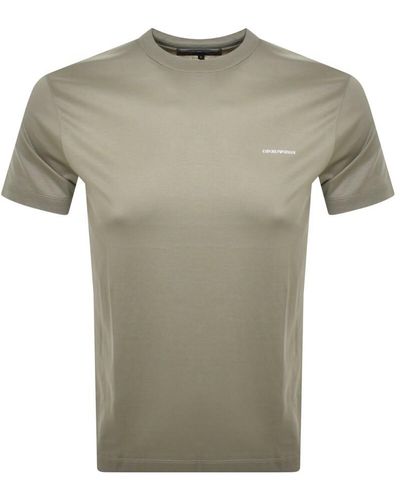 Armani Emporio Short Sleeved Logo T Shirt - Grey