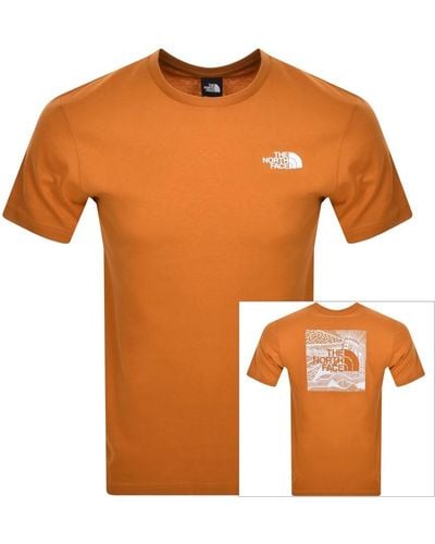 The North Face Logo T Shirt - Orange