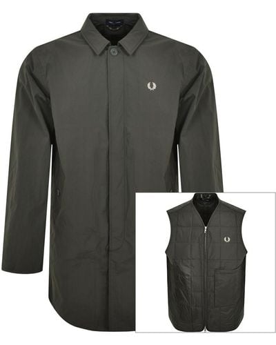 Fred Perry Shell Mac Jacket - Gray