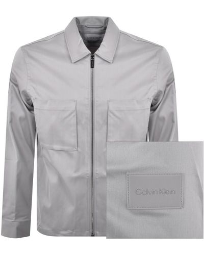 Calvin Klein Pocket Overshirt - Gray