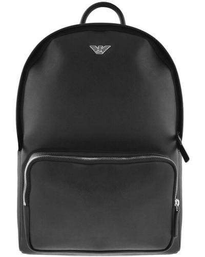 Armani Emporio Logo Backpack - Black