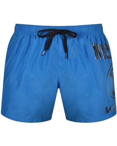 Moschino Logo Swim Shorts - Blue