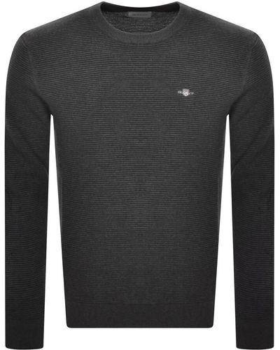 GANT Textured Sweatshirt - Gray