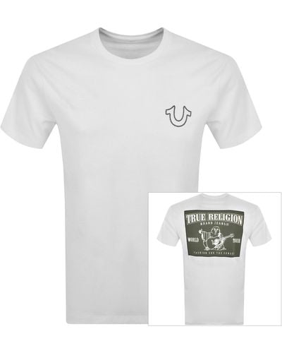 True Religion Puff Ladder T Shirt - White