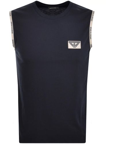 Armani Emporio Vest Lounge T Shirt - Blue