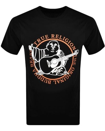 True Religion Original Buddha Brand T Shirt - Black