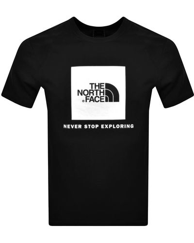 The North Face Raglan Redbox T Shirt - Black