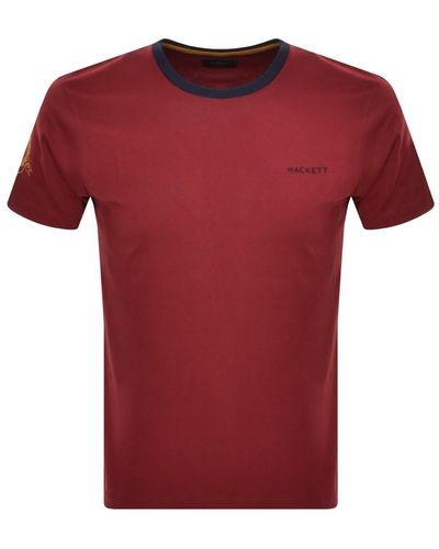 Hackett Modern City Heritage Logo T Shirt - Red