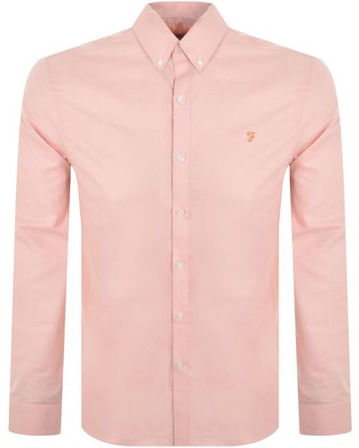 Farah Brewer Long Sleeve Shirt - Pink