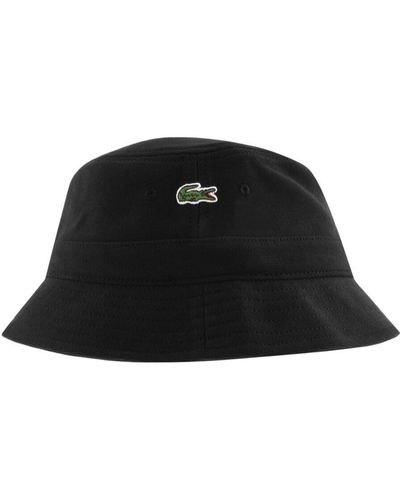 Lacoste Logo Bucket Hat - Black