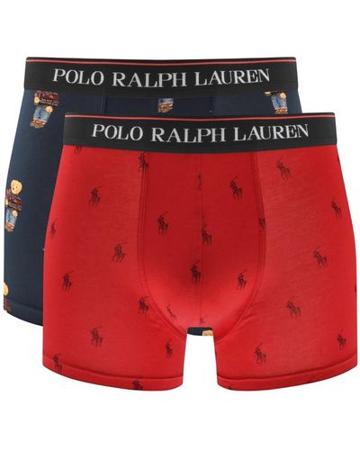 Ralph Lauren Underwear 2 Pack Trunks - Red