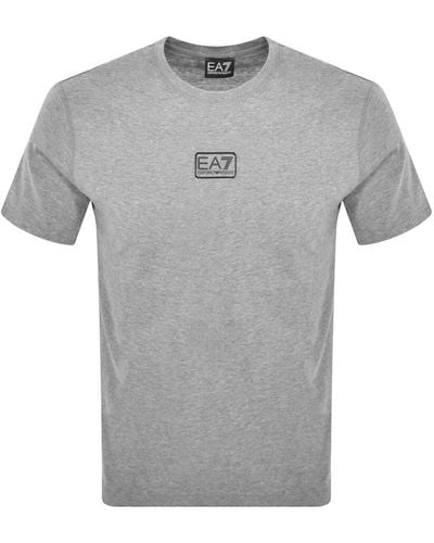EA7 Emporio Armani Logo T Shirt - Gray