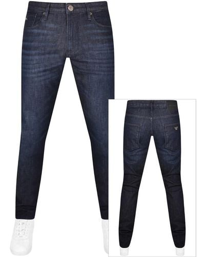 Armani Emporio J06 Slim Fit Jeans Dark Wash - Blue