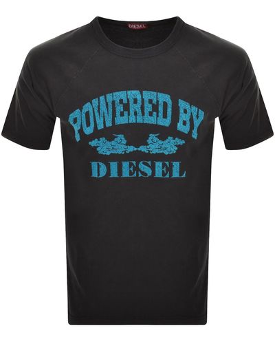 DIESEL T Rust T Shirt - Black