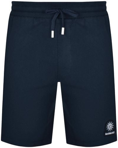 Sandbanks Badge Logo Shorts - Blue