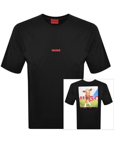 HUGO Dowidom T Shirt - Black